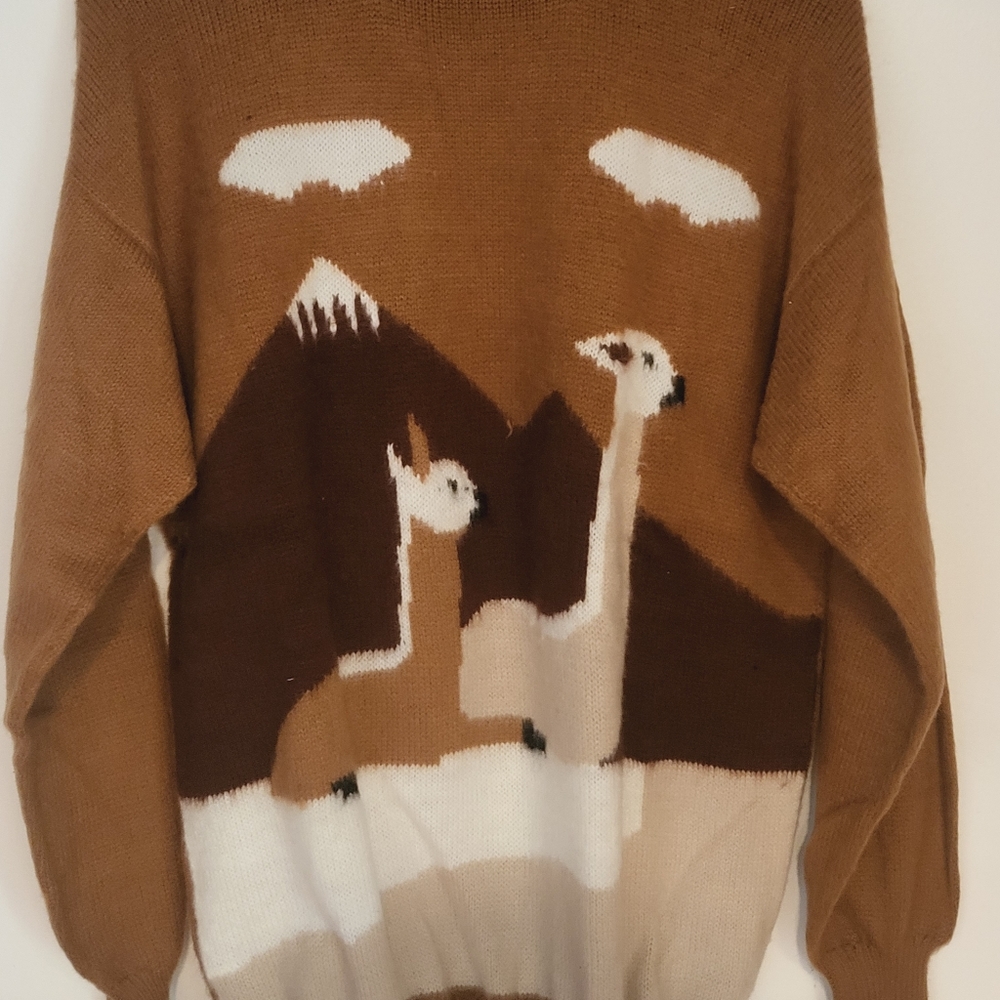 Alpaca  Sweater Size Unisex  Peruvian Design (ALPACA & BABY ALPACA)